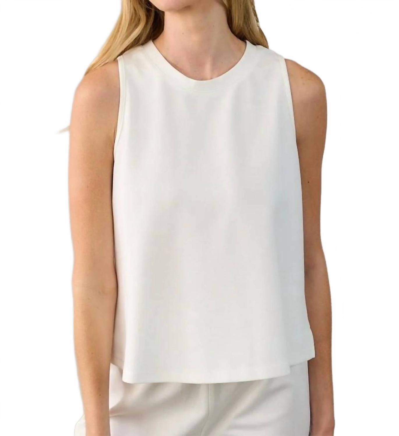 New The Greii Open Back Tank Top In White
